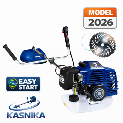 Set Motocoasa KASNIKA GTX6HP-BM-2T, BLUE, 9.5CP + Cap tip Drujba pentru Crengi + Extra disc vidia CADOU