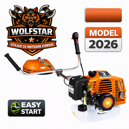 Set Motocoasa WOLFSTAR GTS6HP-BM-2T, 9.8CP + Cap tip Drujba pentru Crengi + Extra Disc Vidia