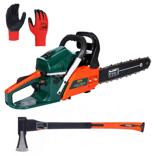 *PROMO* Drujba Benzina LIDERMAN, 7Cp, 10000Rpm, Accesorii Incluse + Topor despicat lemne 2Kg Fibra Sticla