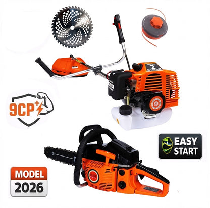 SET COMPLET Motocoasa + Drujba WOLFSTAR GTS6HP-BM-2T + Extra disc vidia CADOU