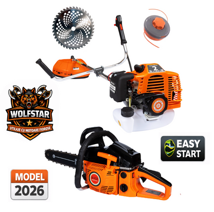 *PACHET PROMO* Motocoasa + Drujba WOLFSTAR GTS6HP-BM-2T + Extra Disc Vidia