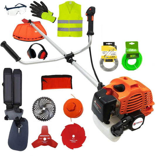 SEZONUL-OFERTELOR Set Motocoasa Vokner CT-6100, 8CP, +4 Sisteme Taiere, 13 Accesorii incluse