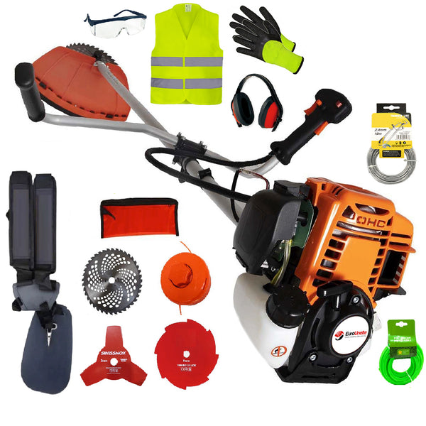 *PROMO* Set Motocoasa Vokner AP-5600, motor 4 timpi, 7CP +4 Sisteme Taiere, 13 Accesorii incluse