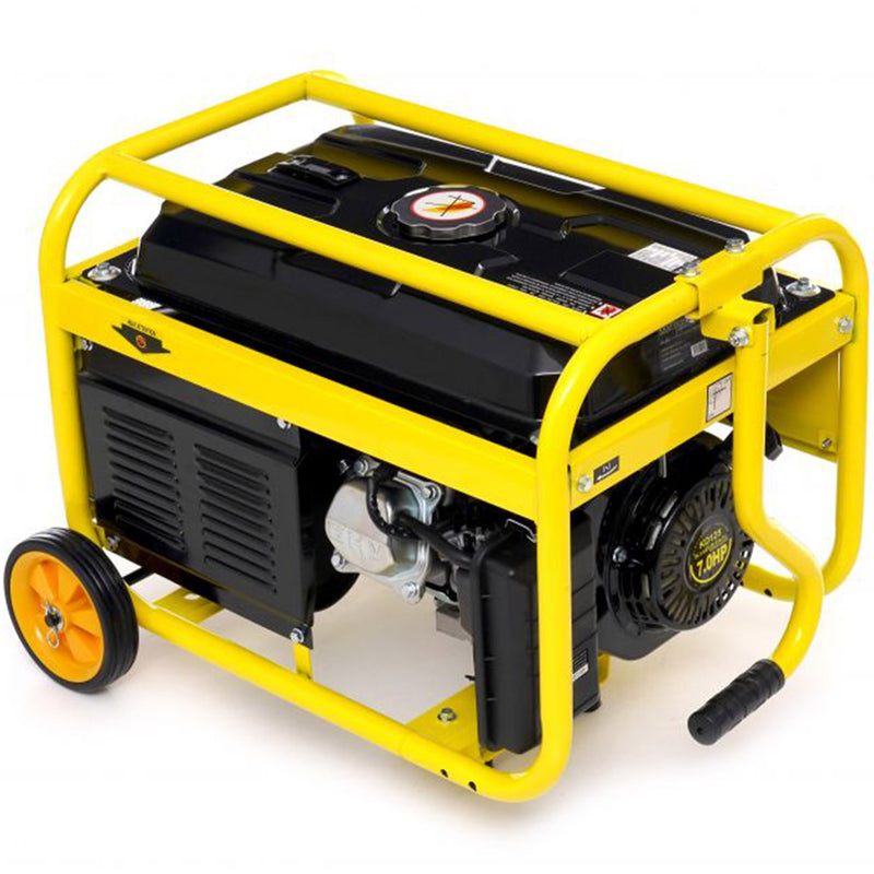 Generator curent Kraft&Dele KD125, 230V, 7CP, 4 timpi, stabilizator tensiune (AVR), roti transport