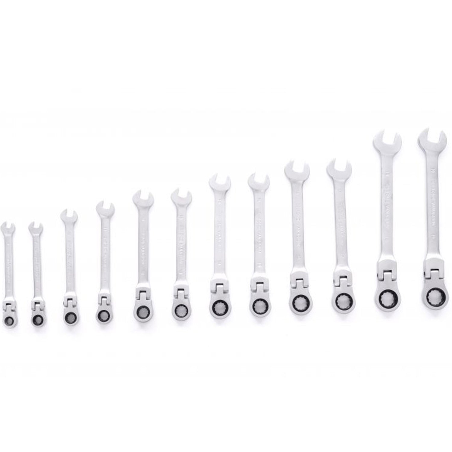 Set de chei combinate cu clicket, 12 piese, Kraft&Dele KD11304, 8-19MM