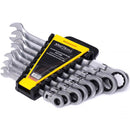 Set de chei combinate cu clicket, 8 piese, Kraft&Dele KD11302, 8-22MM - Imagine alternativa