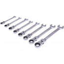Set de chei combinate cu clicket, 8 piese, Kraft&Dele KD11302, 8-22MM - Imagine alternativa
