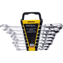 Set de chei combinate cu clicket, 8 piese, Kraft&Dele KD11302, 8-22MM - Imagine alternativa