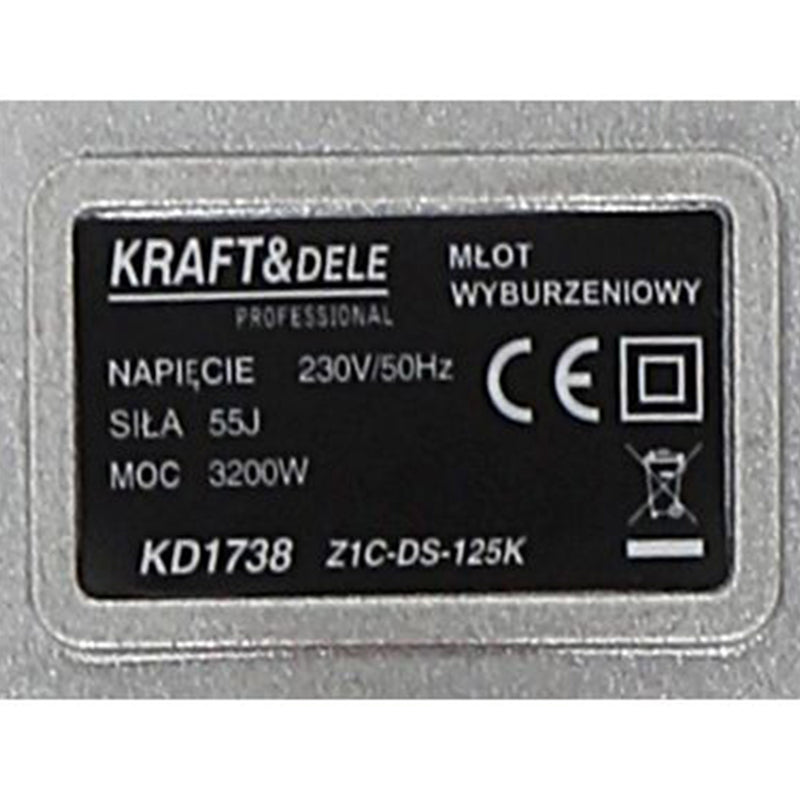 Ciocan Demolator Kraft&Dele KD1738, 3200W, 55J