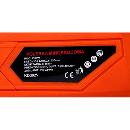 Masina de lustruit si polisat Kraft&Dele KD3025, 1500W, 4500RPM, 150mm