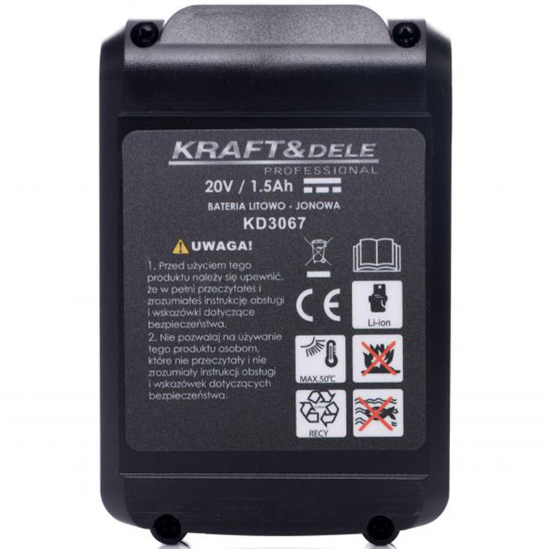 Surubelnita electrica cu 2 acumulatori Kraft&Dele KD3067, 20V, accesorii incluse