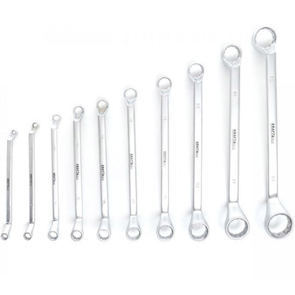 Set chei inelare cu cot, 10 piese, Kraft&Dele KD10941, 6-32MM