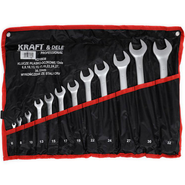 Set de chei combinate, 12 piese, Kraft&Dele KD10938, 6-32MM