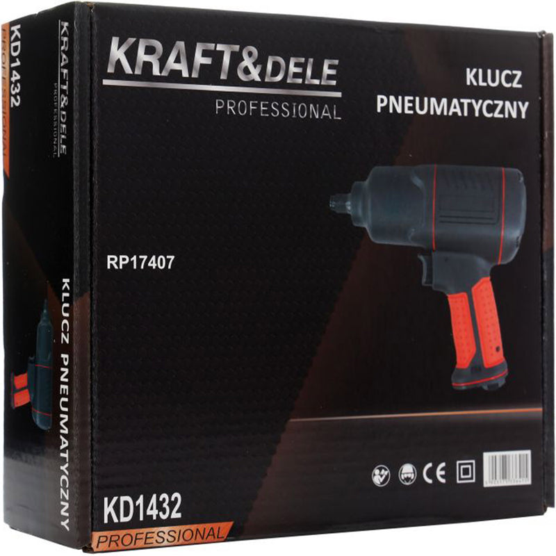 Cheie pneumatica Kraft&Dele KD1432. 1200Nm, 7500RPM, 184 l/min