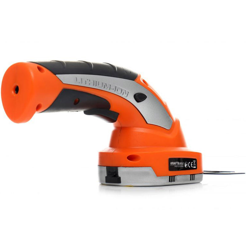Mini foarfeca de tuns gard viu pe acumulator Kraft&Dele KD5130, 3.6V, 120mm + incarcator