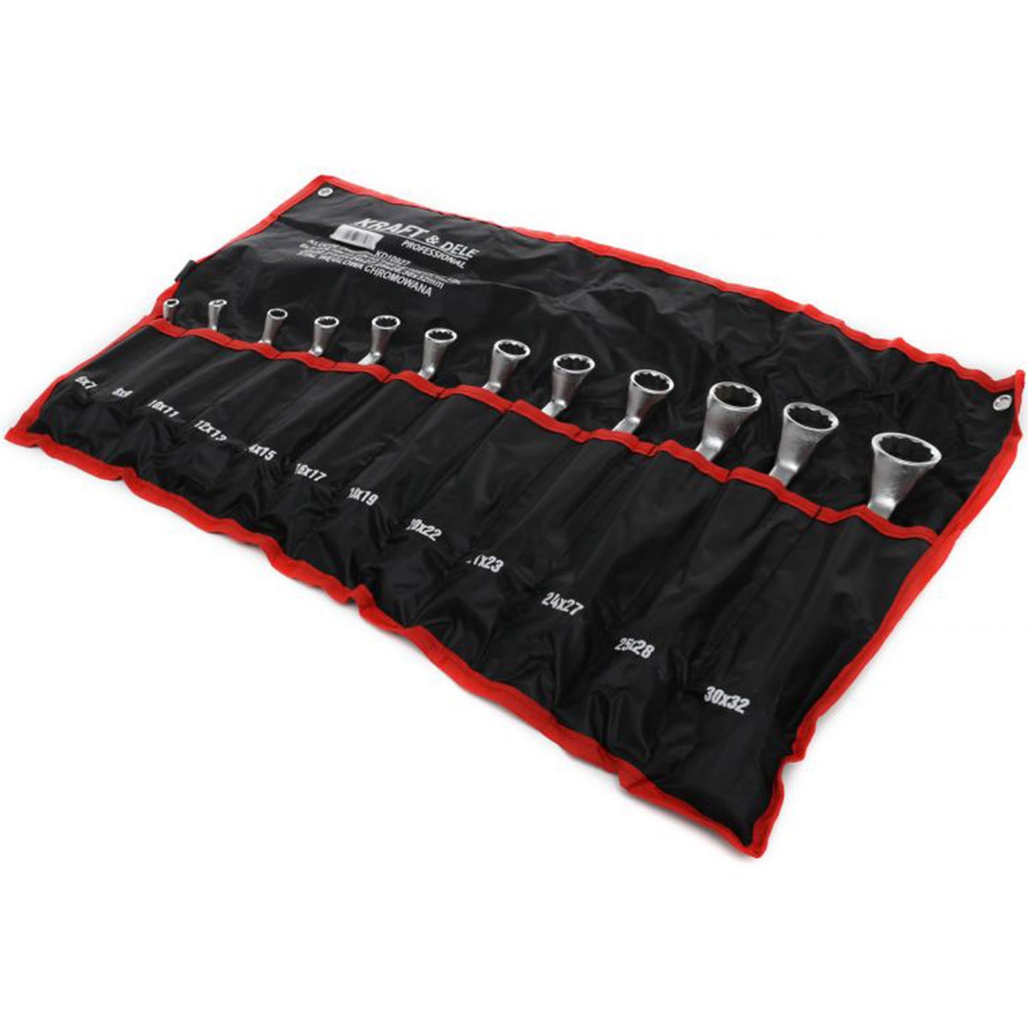Set chei inelare cu cot, 12 piese, Kraft&Dele KD10927, 6-32MM