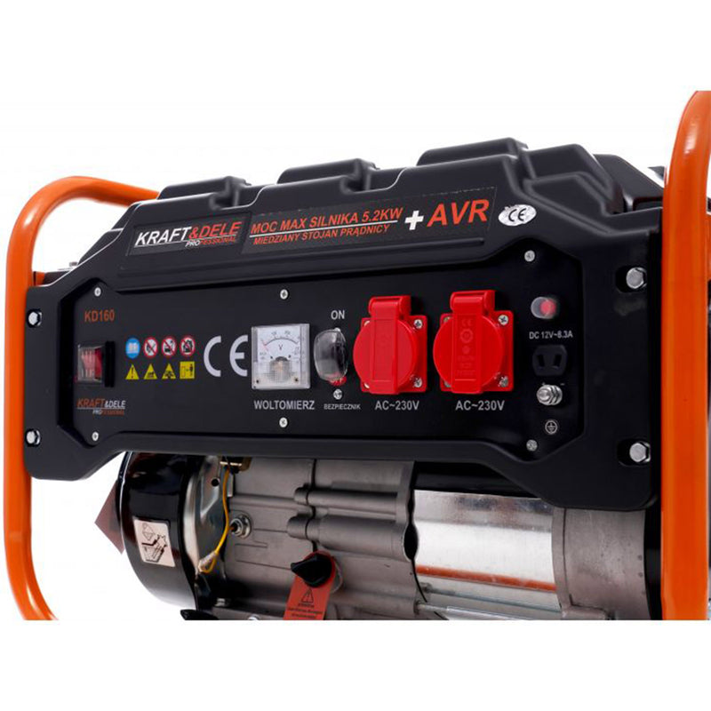 Generator curent Kraft&Dele KD160, 230V, 2800W-3500W, 7CP, 4 timpi (stabilizator de tensiune (AVR)