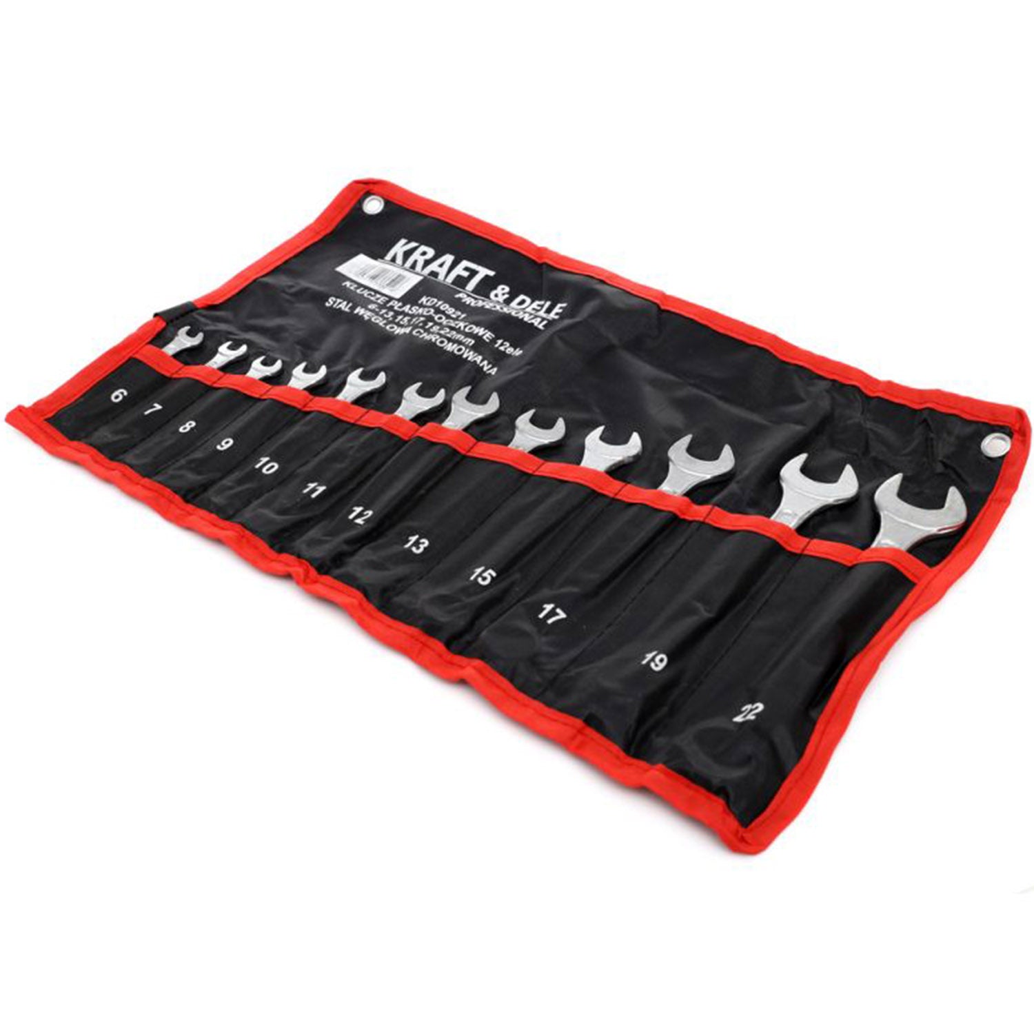 Set de chei combinate, 12 piese, Kraft&Dele KD10921, 6-22MM