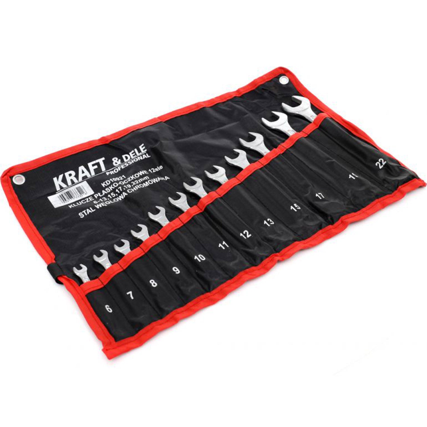 Set de chei combinate, 12 piese, Kraft&Dele KD10921, 6-22MM