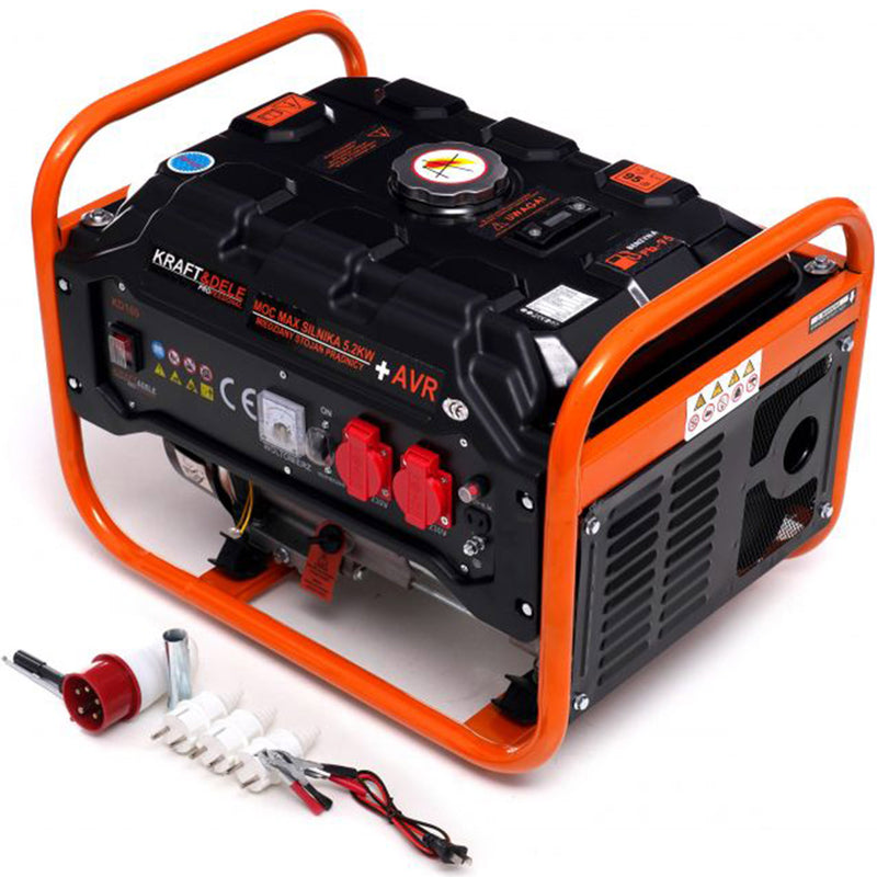 Generator curent Kraft&Dele KD160, 230V, 2800W-3500W, 7CP, 4 timpi (stabilizator de tensiune (AVR)