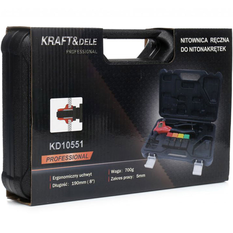 Cleste nituri Kraft&Dele KD10551, 200mm + valiza