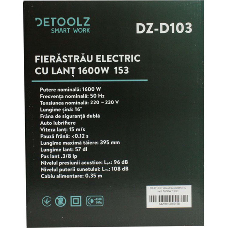 Drujba electrica Detoolz ,1600W, 153