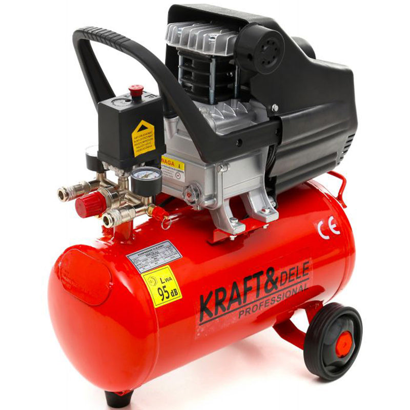 Compresor aer Kraft&Dele KD400, 24L, 3.8CP, 8Bar, 205/min, profesional