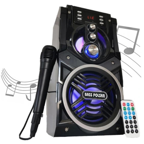Boxa bluetooth cu functie radio&karaoke Bass Polska 5941, 90W, 1200mAh