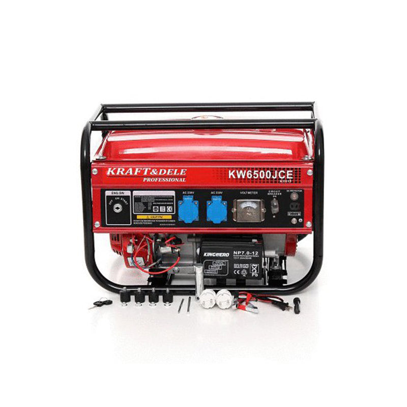 Generator curent Kraft&Dele KD115, 230V, 6.5CP, 4 timpi, pornire la cheie (PRODUS RESIGILAT)