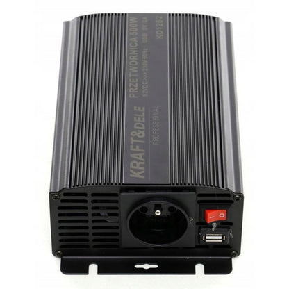 Convertor pentru curent auto Kraft&Dele KD1252, 12V, 220V