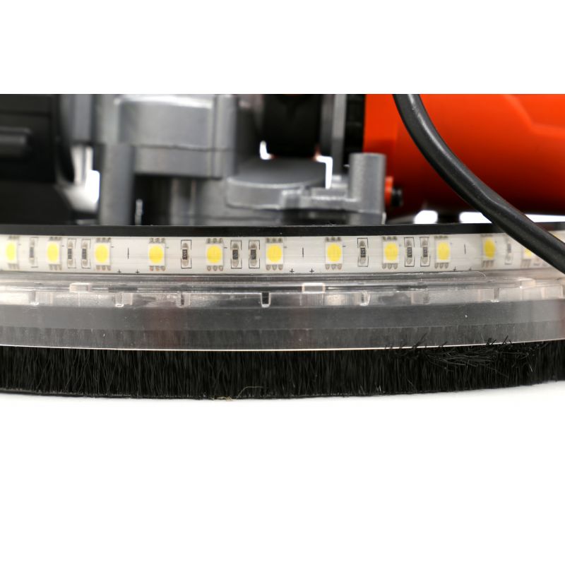 Slefuitor pereti cu aspirator si iluminare LED Kraft&Dele KD1740, 1460W, 225 mm, turatie reglabila
