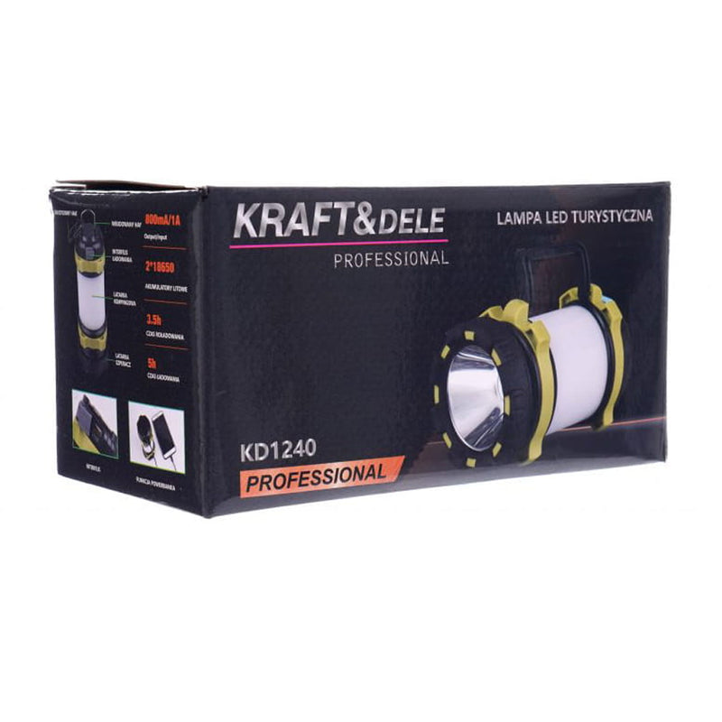 Lanterna Kraft&Dele KD1240, 3000mAh, reincarcare prin USB