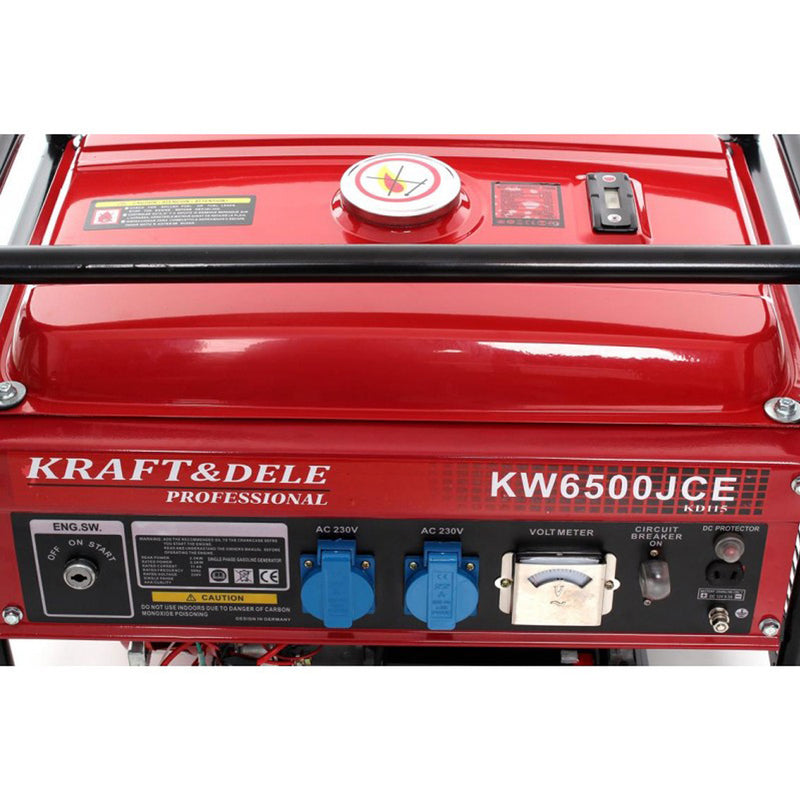 Generator curent Kraft&Dele KD115, 230V, 6.5CP, 4 timpi, pornire la cheie (PRODUS RESIGILAT)