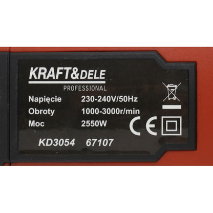 Masina de lustruit si polisat Kraft&Dele KD3054, 2550 W, 180 mm, turatie reglabila