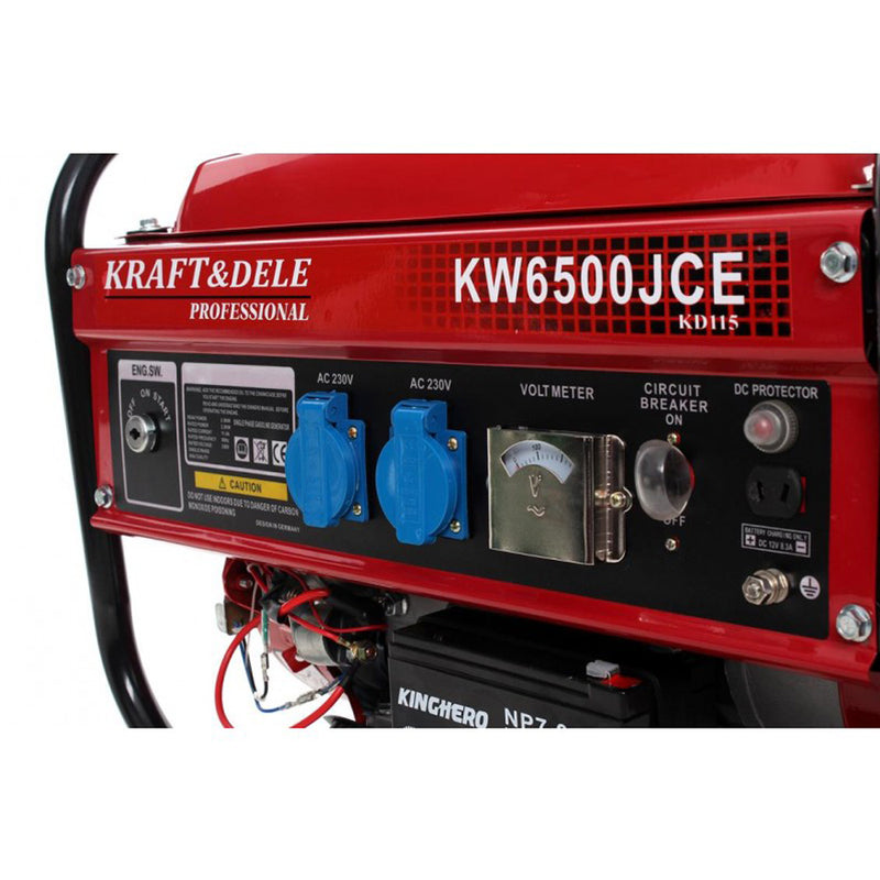 Generator curent Kraft&Dele KD115, 230V, 6.5CP, 4 timpi, pornire la cheie (PRODUS RESIGILAT)