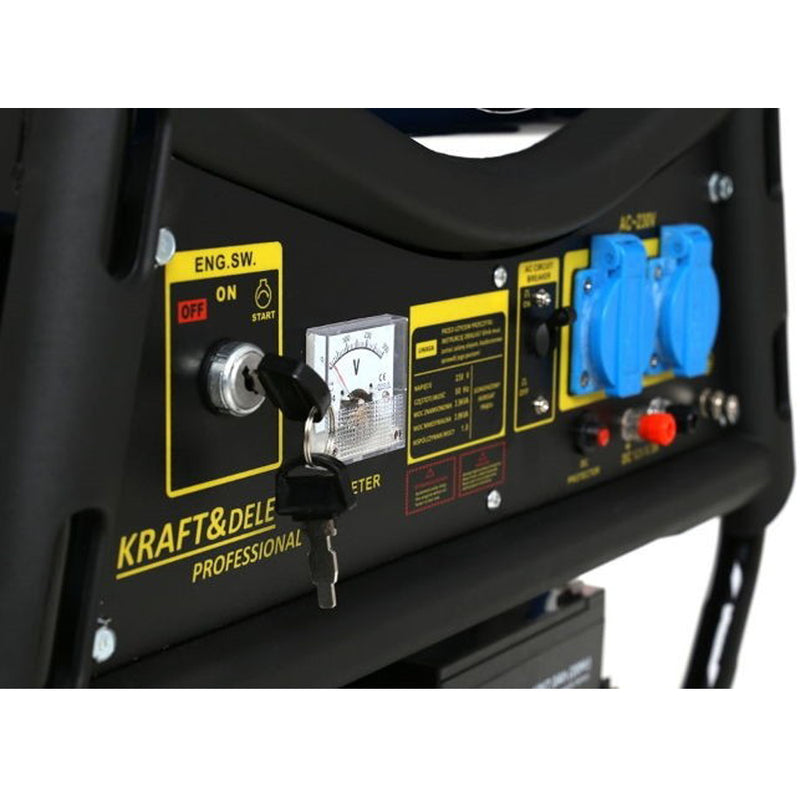 Generator curent Kraft&Dele KD143, 230V, 7CP, 4 timpi, pornire la cheie