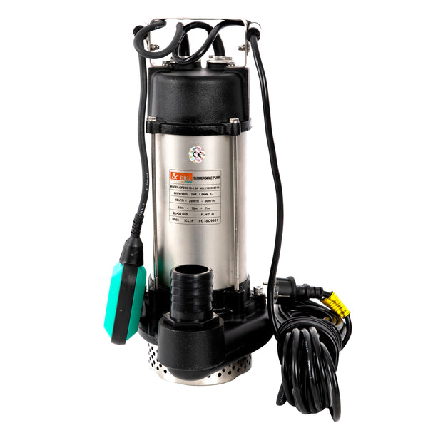 Pompa apa murdara rezistenta la nisip DRK QFD20, 1500W, 500 l/min, submersibila