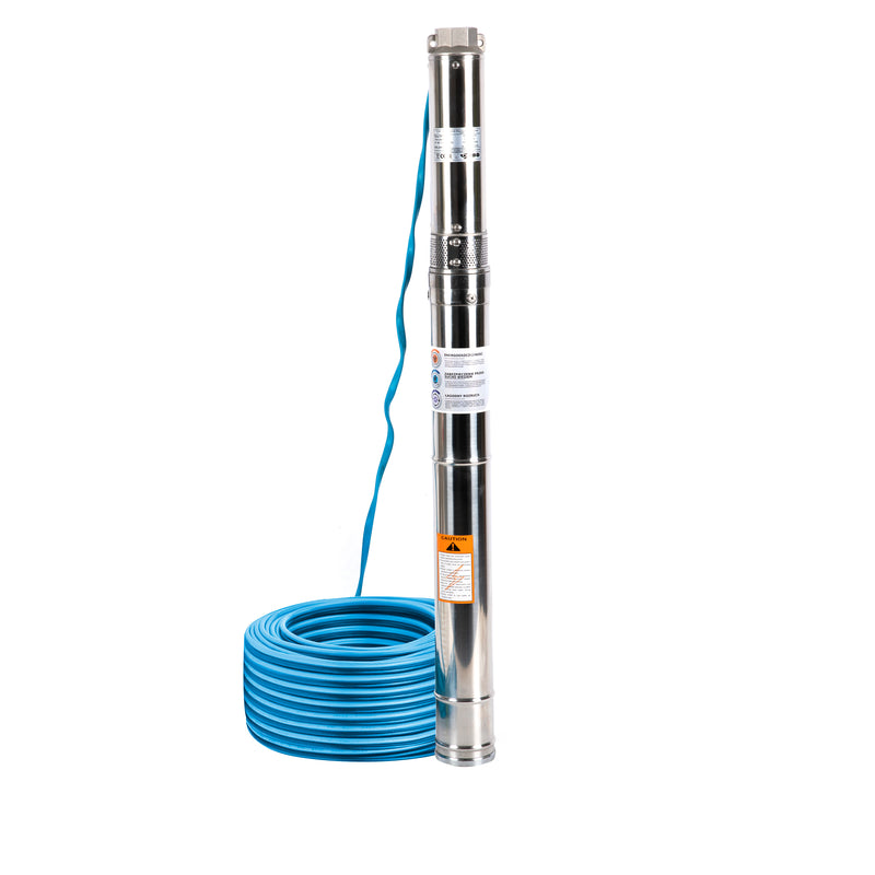Pompa submersibila IBO Dambat 3IBQ 2-8, 1.1kW, debit 85l/min, H refulare 110m, racord 1.25 toli, cablu 20m