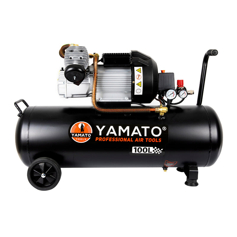 Kit Compresor aer Yamato XCP-100U, 100L, 3.2Cp, 2800W + Set 8 accesorii compresor
