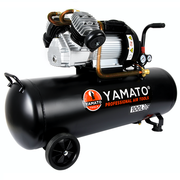 Compresor aer Yamato XCP-100U, 100L, 3.2Cp, 2800W, 8Bar, 490L/min, motor V2, profesional