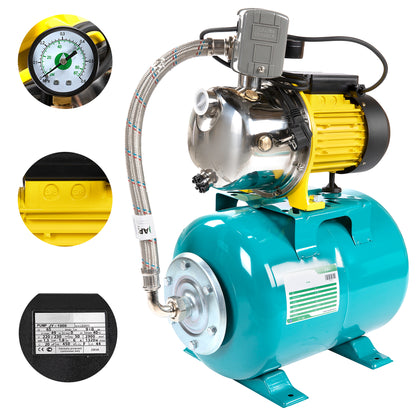 Hidrofor Liderman- Maxima-JY1000, 24L, 1.3 Kw, 65 l/min, H refulare 49m