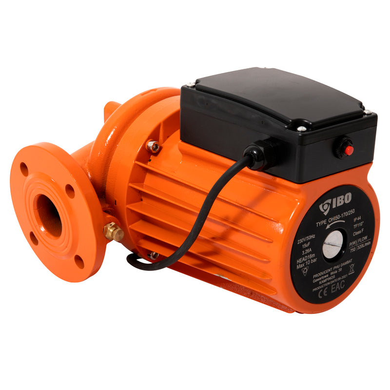 Pompa recirculare centrala IBO Dambat OHI MAX 50-170/250, debit 320l/min, putere 750W