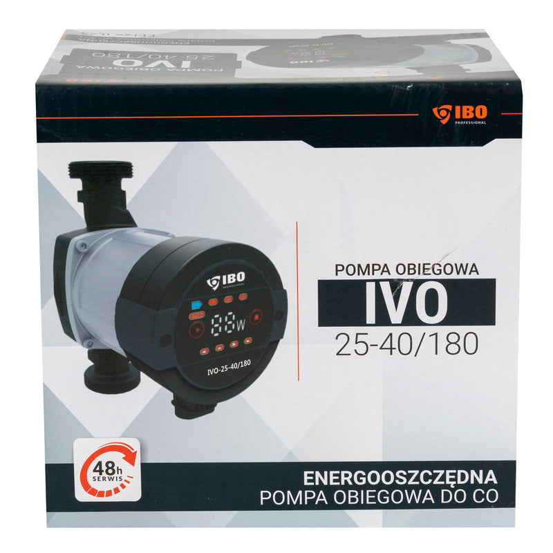 Pompa recirculare centrala IBO Dambat IVO 25-40/180, debit 50l/min, putere 5-22W