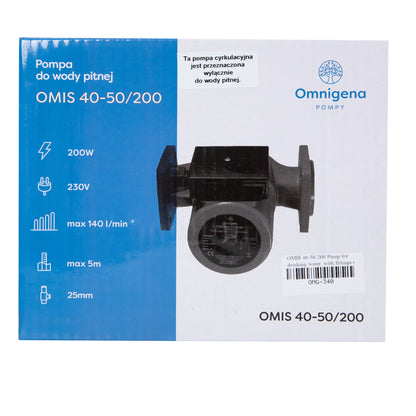 Pompa recirculare centrala Omnigena OMIS 40-50/200, debit 140l/min, putere 200W