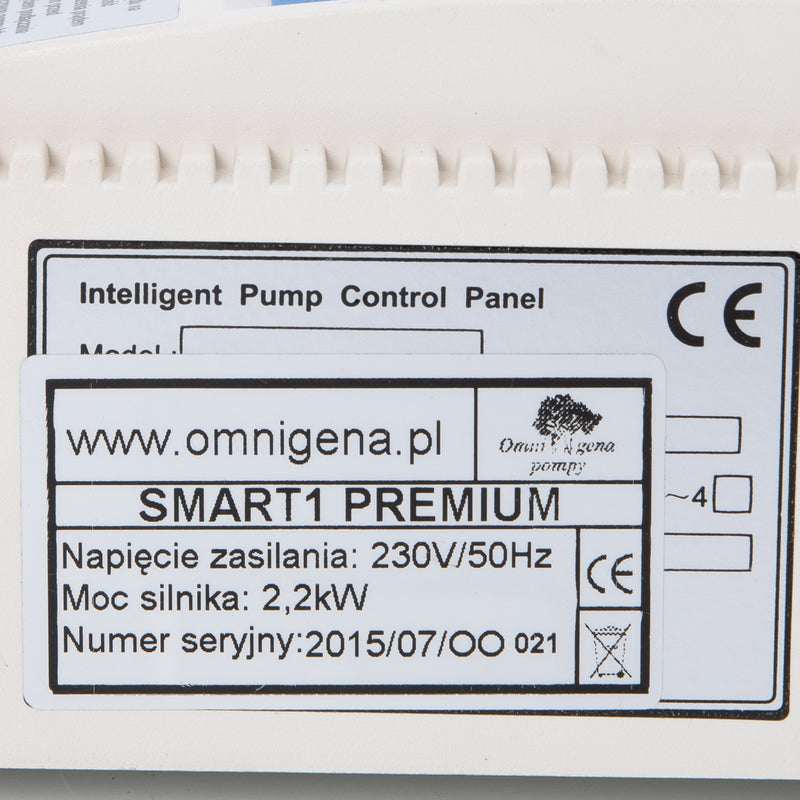 Panou comanda pompa apa profesional Omnigena SMART1 PREMIUM, 2.2kW