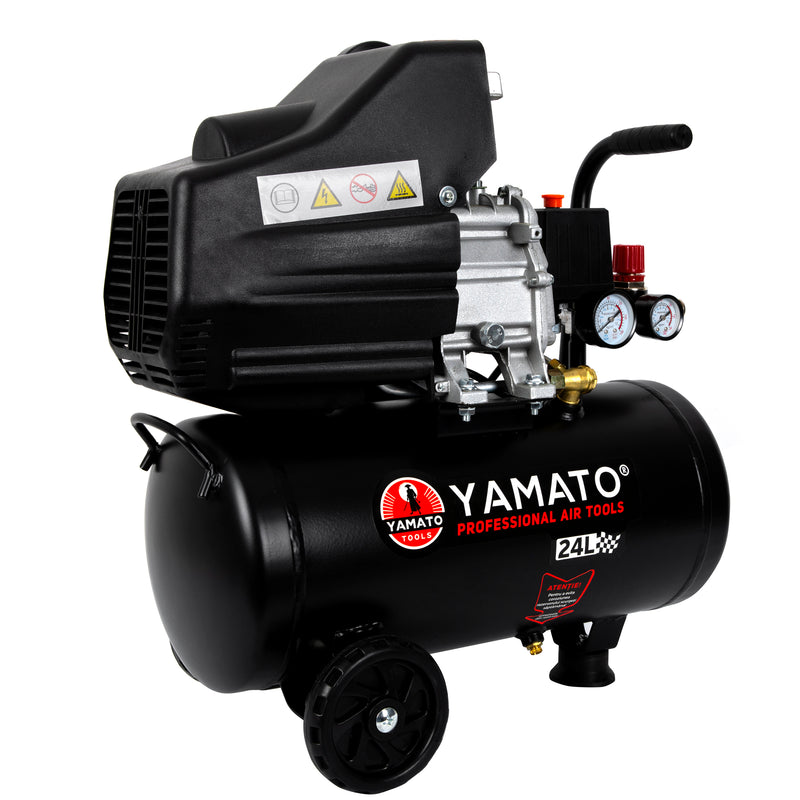 Compresor aer Yamato XCP-24U, 24L, 2.4Cp, 1800W, 8Bar, 210L/min, profesional