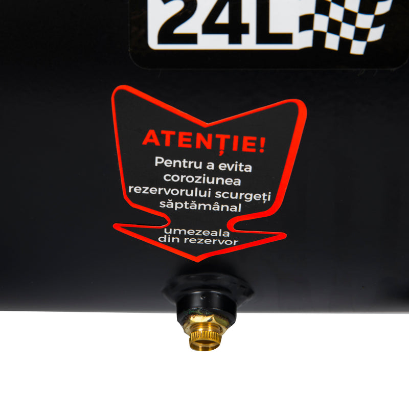 Compresor aer Yamato XCP-24U, 24L, 2.4Cp, 1800W, 8Bar, 210L/min, profesional