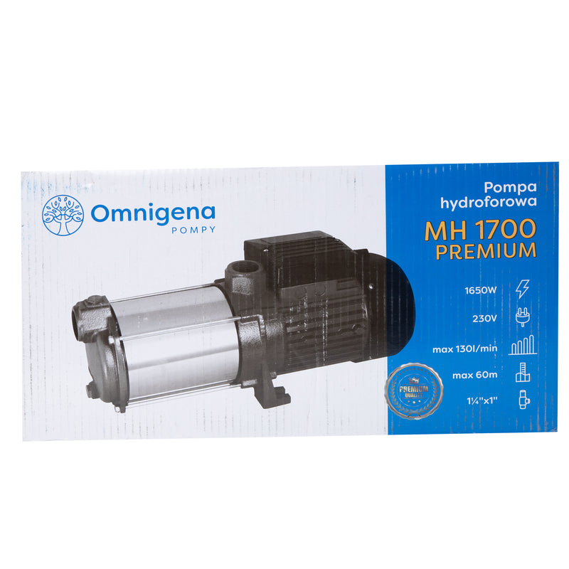 Pompa de suprafata Omnigena MH 1700 PREMIUM, 230V, 1.65kW, 130l/min, H refulare 60m