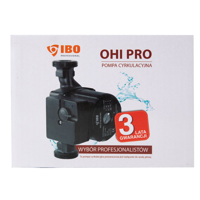 Pompa recirculare centrala IBO Dambat OHI PRO 25-40/180, 48l/min, 71W