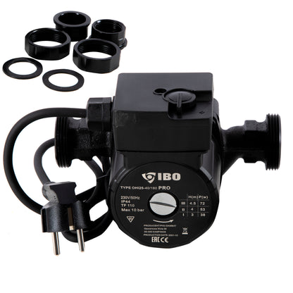 Pompa recirculare centrala IBO Dambat OHI PRO 25-40/180, 48l/min, 71W